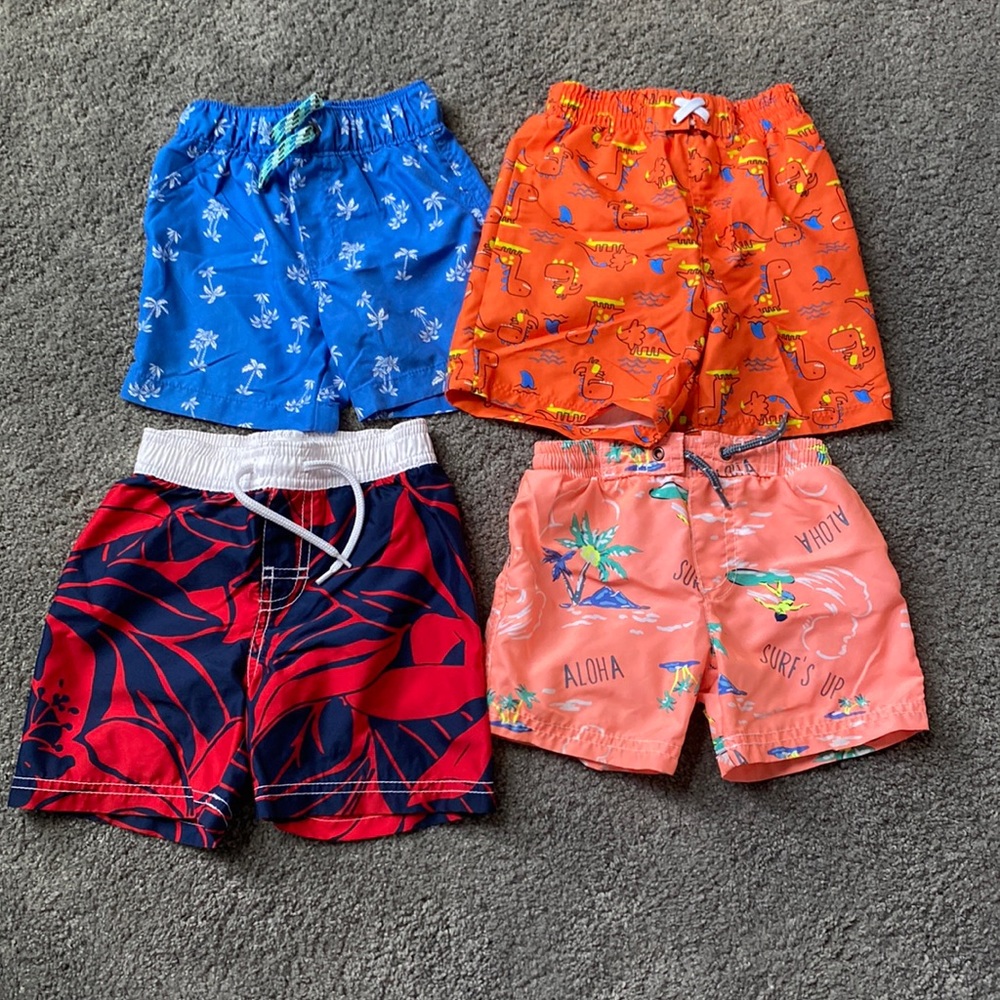 18 month boy swim trucks bathing suit